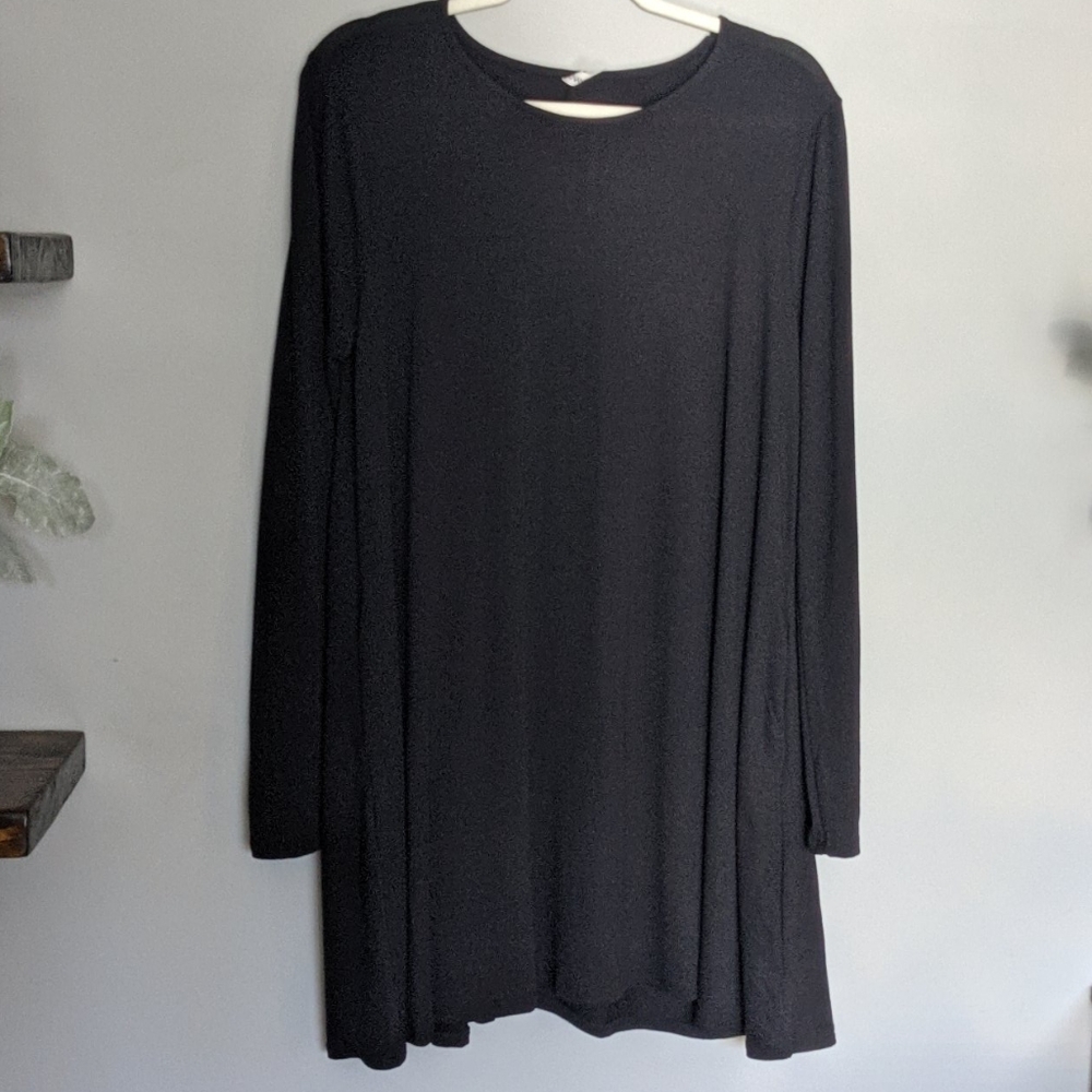 Long sleeve swing dress